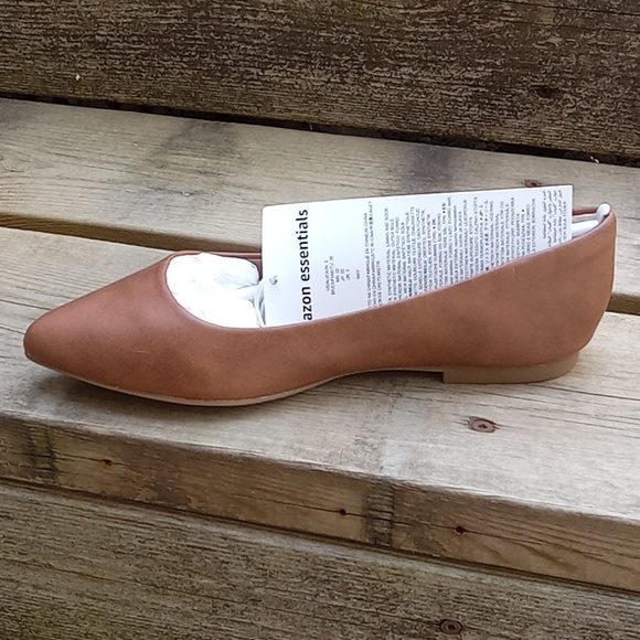Amazon Essentials Womens Pointed Toe Flat Ballet Shoes Size 5 - Picture 4 of 13